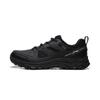 Comfortable Trendy Fashion Synthetic Leather Fabric Low-Top Casual Shoes Unisex Sneaker Black AGLV247-1