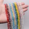 4mm 130pcs High Quality Triangle Crystal Glass Beads Shiny Color Loose Beads For Jewelry Making DIY Earring Necklace