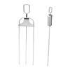 2Pcs Barbecue Fork Set Stainless Steel Grill Skewers for Picnics and Gatherings Convenient Outdoor Grilling Stick