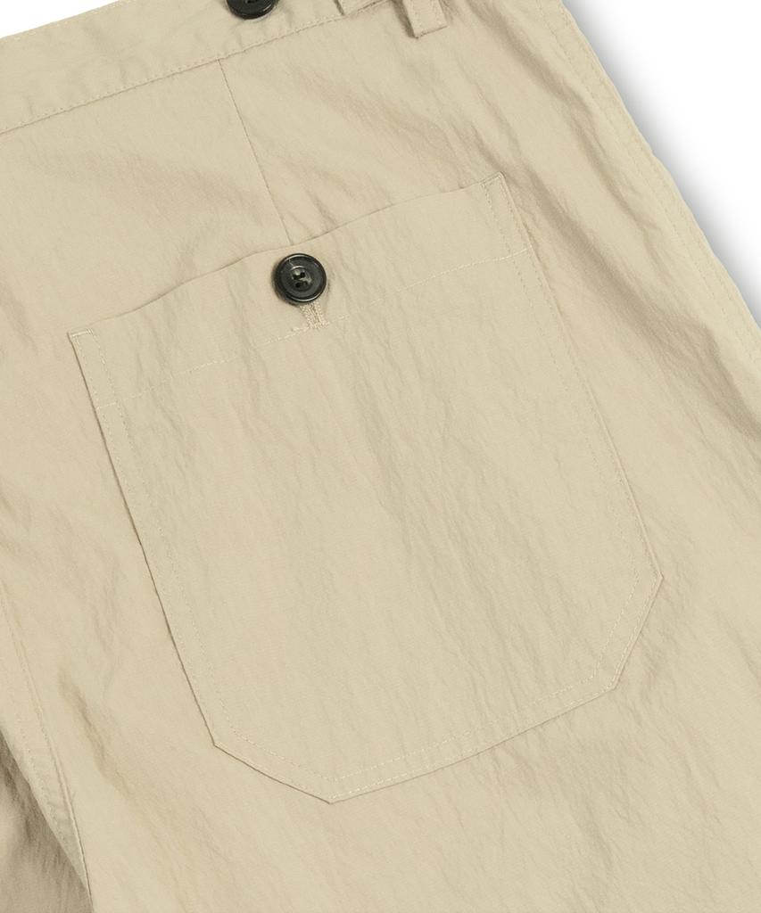 MUDSALT Seersucker Fatigue Pants Beige