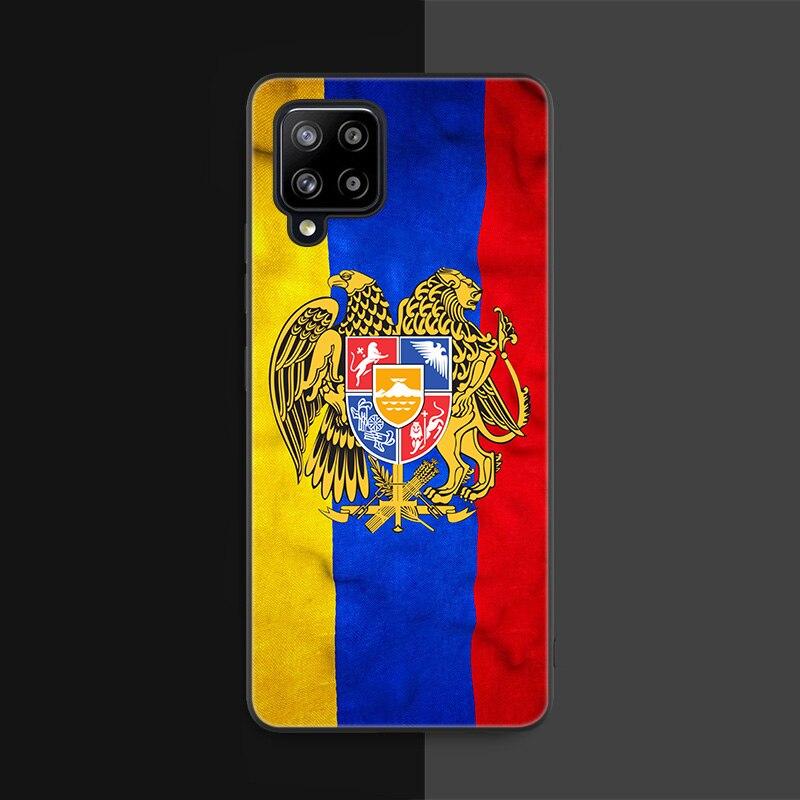 Armenia Armenians Flag Case For Samsung Galaxy A12 A02S A22 A32 A52 A72 A71 A51 A41 A31 A21 A11 A50 A70 A10S A20S Black Cover