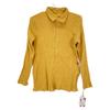 Haat Issey Miyake 23AW Yellow Cotton KYO CHIJIMI Long Sleeve Shirt Tops 2 yellowUsed