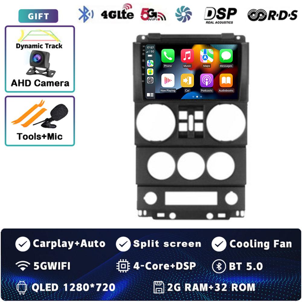 

Android 14 Carplay Auto для Jeep Wrangler Unlimited 3 JK 2008 2009 2010 Автомобильное радио 4G WIFI Плеер Мультимедиа srereo Навигация BT