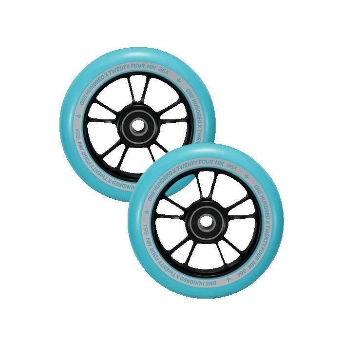 Blunt Envyscooters - Pack X2 100mm 10 Spokes - Bleu/Turquoise - Roues Trottinettes Freestyle