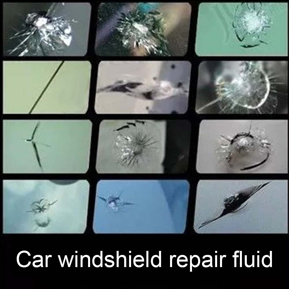 DIY Car Windshield Repair Kit Windscreen Glass Repair Tool Set for Star Half Moon Cracks or the