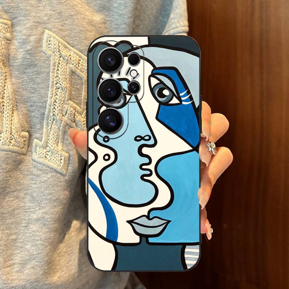 Picasso Abstract Art Painting Phone Case For Samsung S 24 Fe 25 Ultra Plus 20 Lite 21 30 22 23 24 22 Ultra 5G Fundas