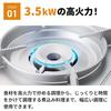 Paravento per Fornello a Gas Portatile Iwatani con Custodia, Fornello a Gas Portatile, Made in Japan, Marrone Metallico, CB-WS-1