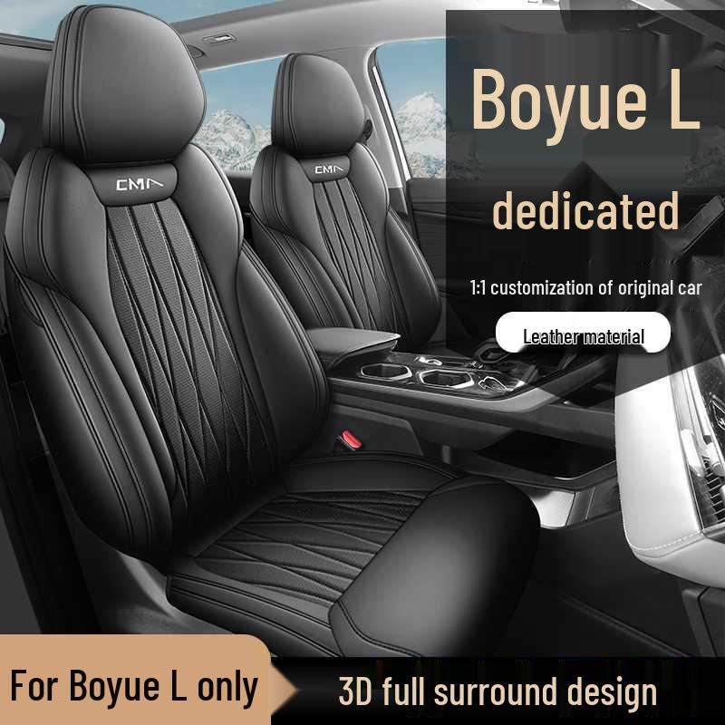 All-Season Seat Covers for 25 Geely Boyue L Models & Cushions for 24 Models - Complete Coverage