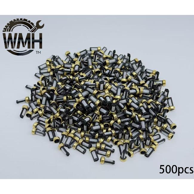 50/100/500/1000pcs Universal Fuel Injector Micro Filter 12*6*3mm Replacement Parts for Bosch Fuel Injectors Car Accessories Fuel System 2