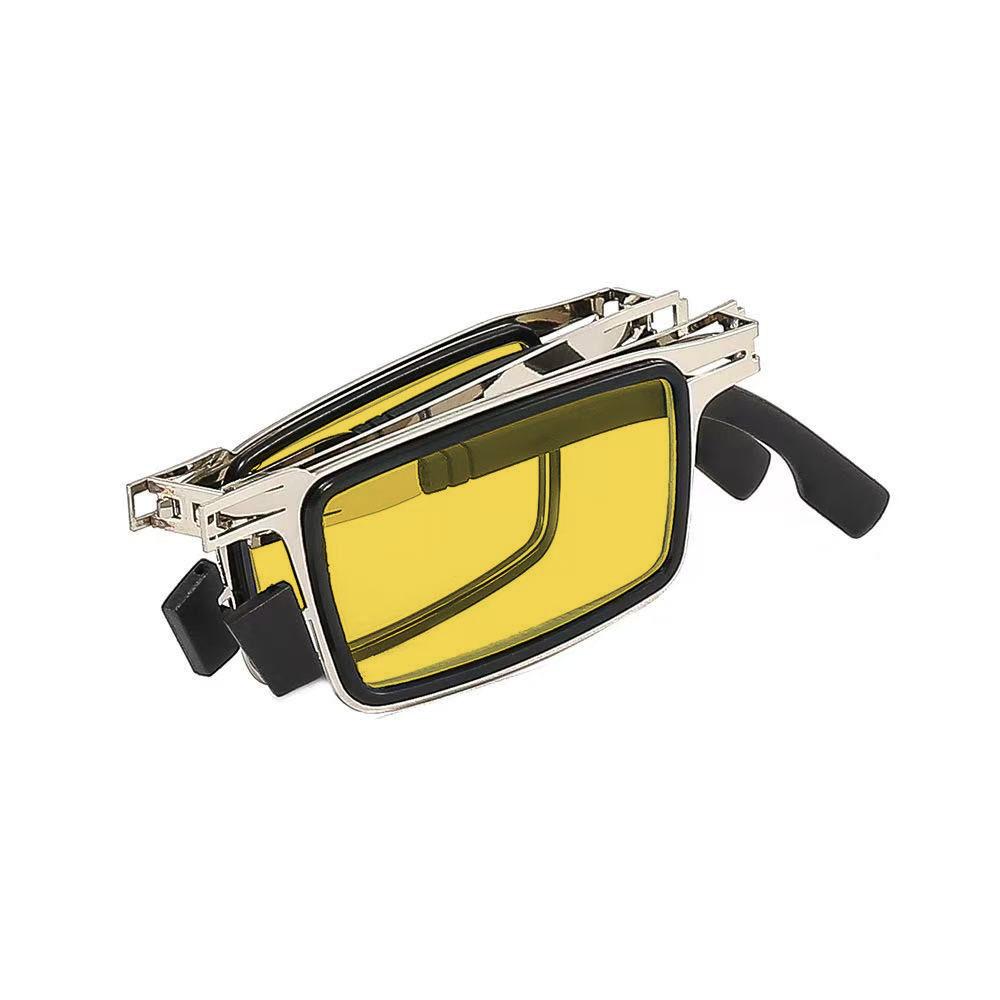 Fashion Portable Folding Presbyopia Eyewear Vintage Trendy Night Vision Reading Glasses Round and Square Metal Frame Eyeglasses