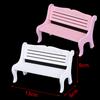 13*8Cm Wooden Bench Chair 1:12 Dollhouse Miniature Furniture Garden Decor