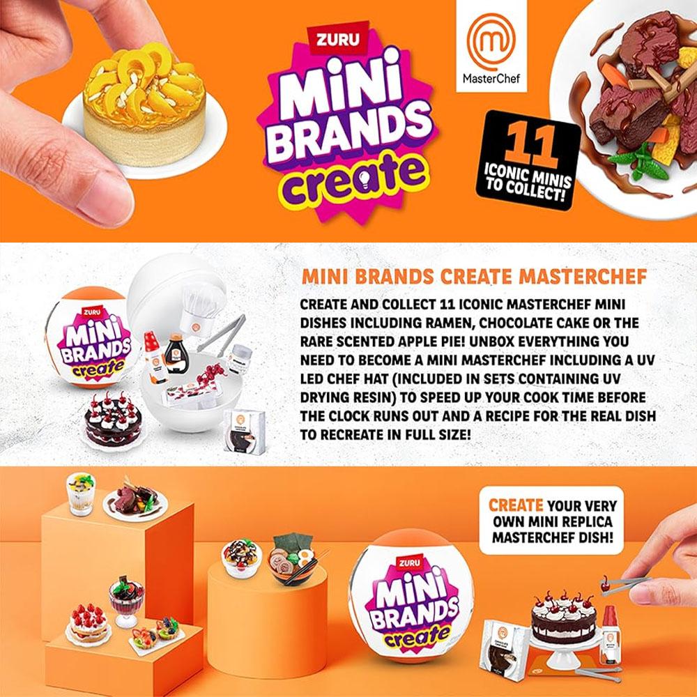 ZURU Mini Brands Mâncare Umple Frigiderul Seria 1 Plauset Brands Casulă de Casă Creând DIY O Bucătărie Mini MasterChef Seria de Mâncare