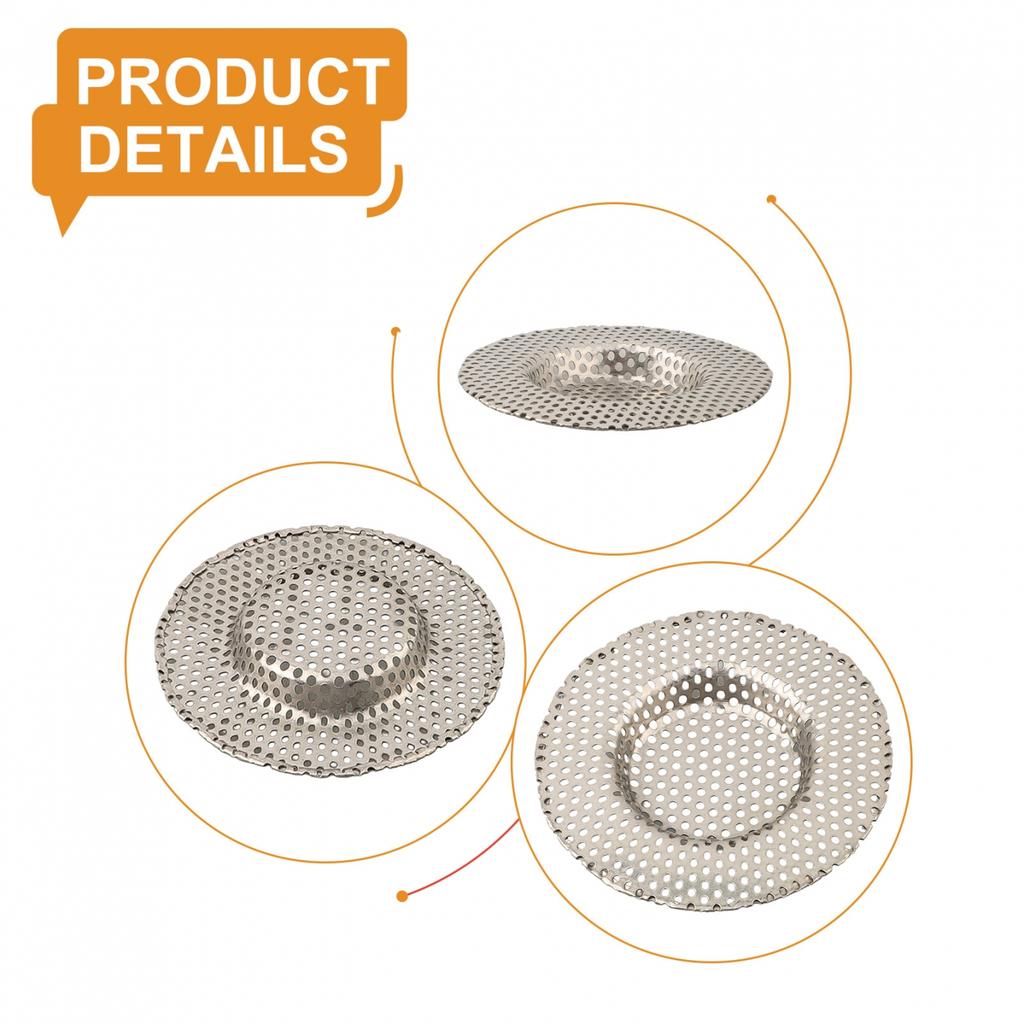 Heavy Duty Stainless Steel Sink Filter Strainer for Kitchen and Bathroom Use