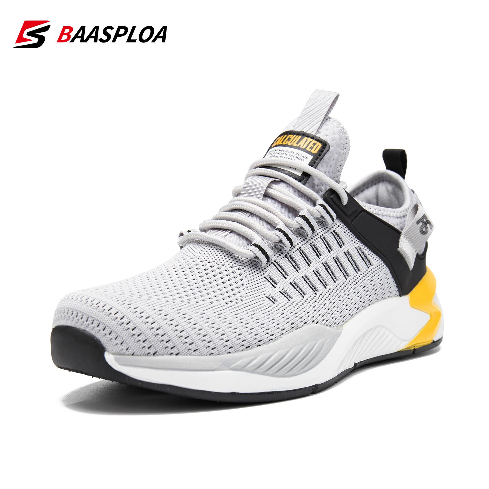 Baasploa мужские кроссовки легкие дышащие кроссовки износостойкие повседневные мужские — фото 7