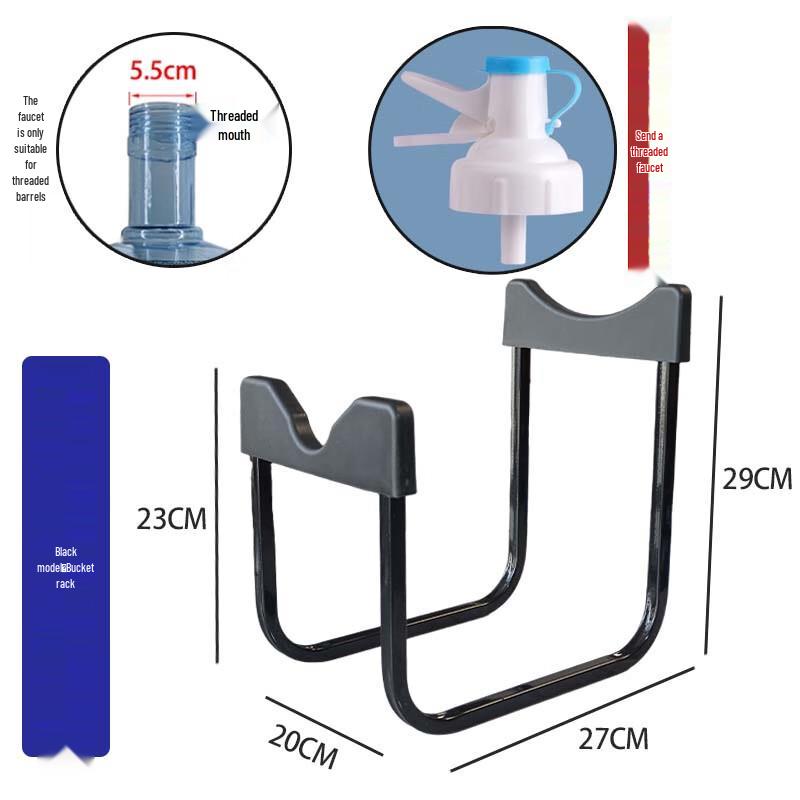 

Zhaoran Detachable Wooden 1-Barrel Water Dispenser Rack