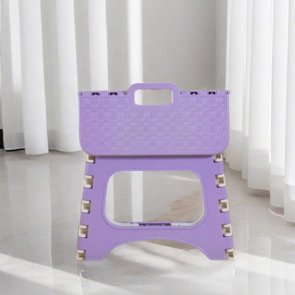 Lightweight Folding Stool Plastic Shoe Changing Stool Small Bench  Chair  Children Adult