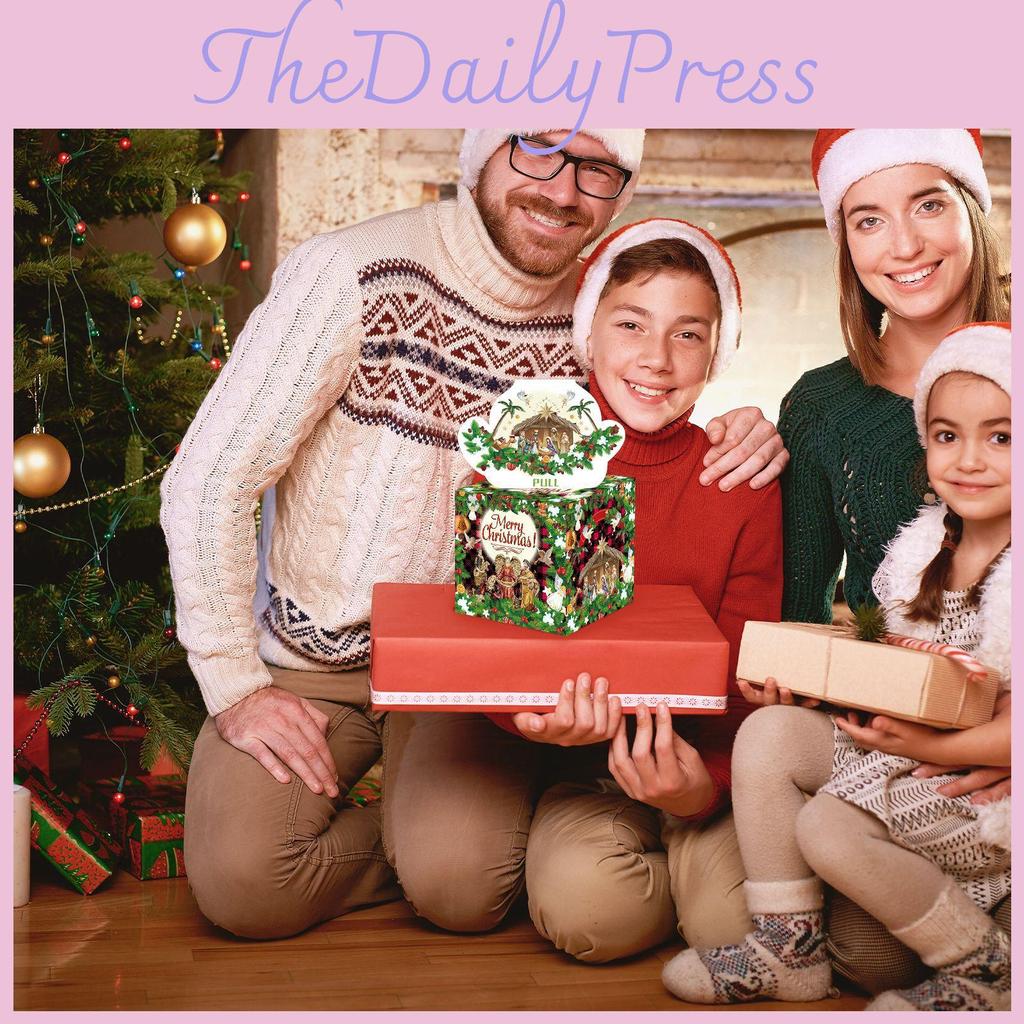 With Money Box Paper Material Gift Box Christmas Decoration Prop Atmosphere