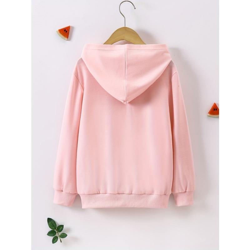 

Толстовки с капюшоном для девочек, модная толстовка с капюшоном и принтом в виде мультяшного пузыря, повседневная универсальная толстовка с длинным рукавом и капюшоном на осень и весну 160