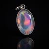 Natural Opal Pendant 24.45 ct Australian Oval 925 Sterling Silver October Birthday Birthstone