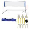 Filet de badminton - vidaXL - 300 x 155 cm - Réglable - Sac de transport inclus - Multisport