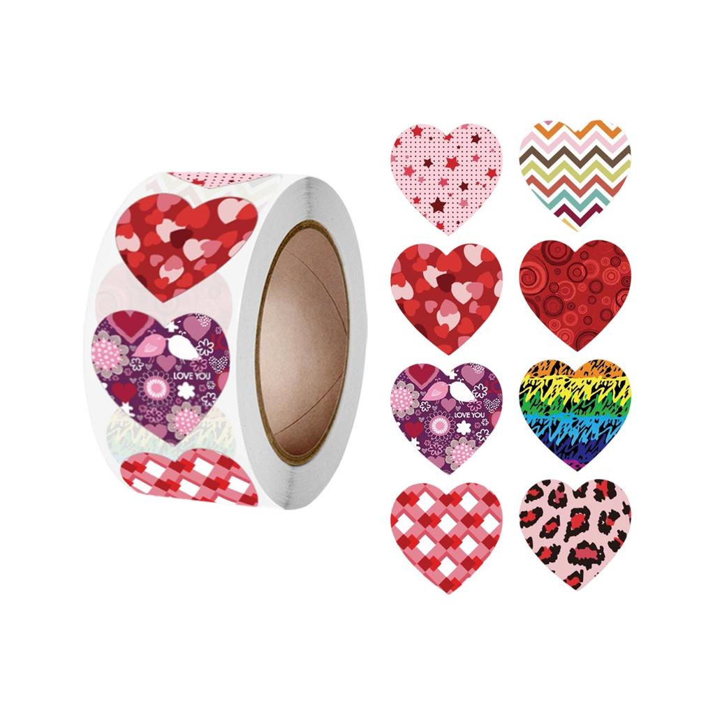 500pcs Heart Stickers , Cute Heart Stickers For Scrapbooking, Party Deco, Journal Planner