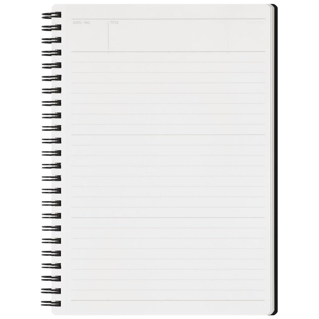 Maruman Nemosine Spiral Notebook with Cover and Underlay, A5, Black, MNN-05