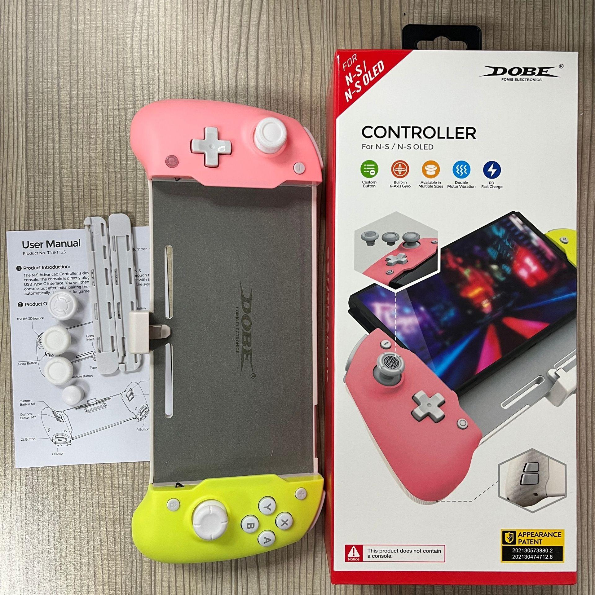 

Ручка-контроллер Switch OLED, беспроводная ручка-контроллер для Switch или Switch OLED с гравитационной индукцией шестиосевого гироскопа, двойной вибрацией двигателя 12.5*6.5*30cm жёлтый/розовый