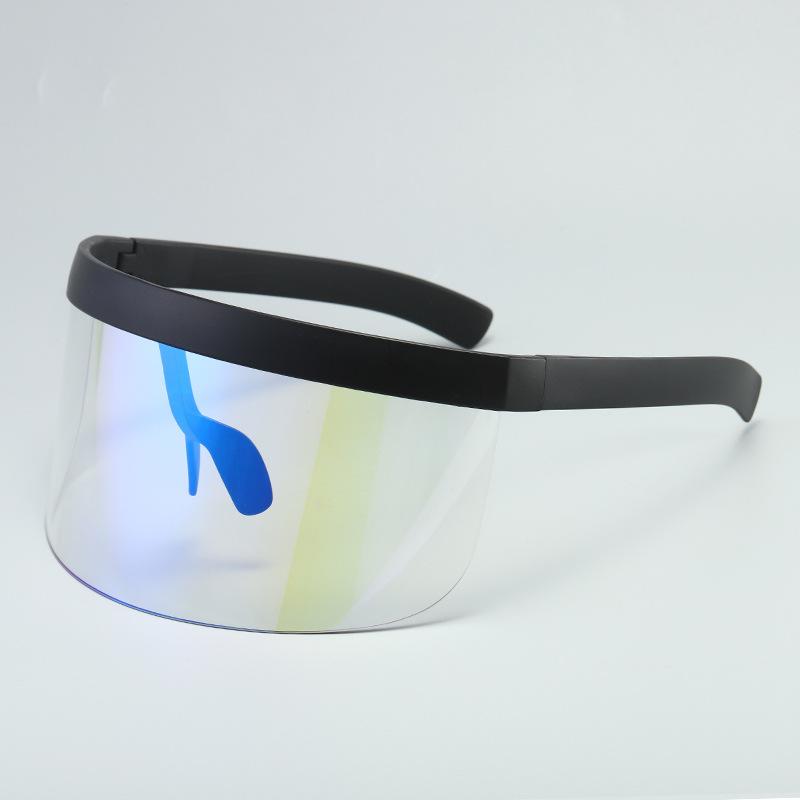 Sunscreen Anti-peeping Sunglasses Oversized Mask Shape Shield Style Men Women Windproof One Large Lens face shield