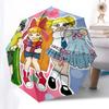 1pc Chibi Characters Automatic Opening/Closing Outdoor Umbrella with Convenient 3-Fold Design, 8-Bone Iron Frame - Perfect for Fans, Travelers, D