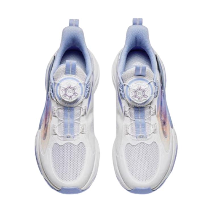 Anta Kids Butterfly Wing Non-Slip Low-Top Running Shoes Kids Sneaker Blue White Black 322428807-3
