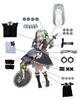 Corin Wickes Cosplay Maid Zenzero Cosplay Costume with Adult Costume for School and Stage Performances Size [Excellent Product] Wig, Festivals,