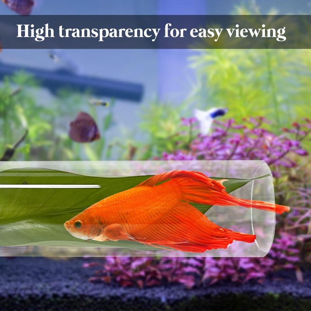 Round Tube Betta Tunnel Tank Decoration Hole Hollow Betta Fish Cave  for Cichlids Hide