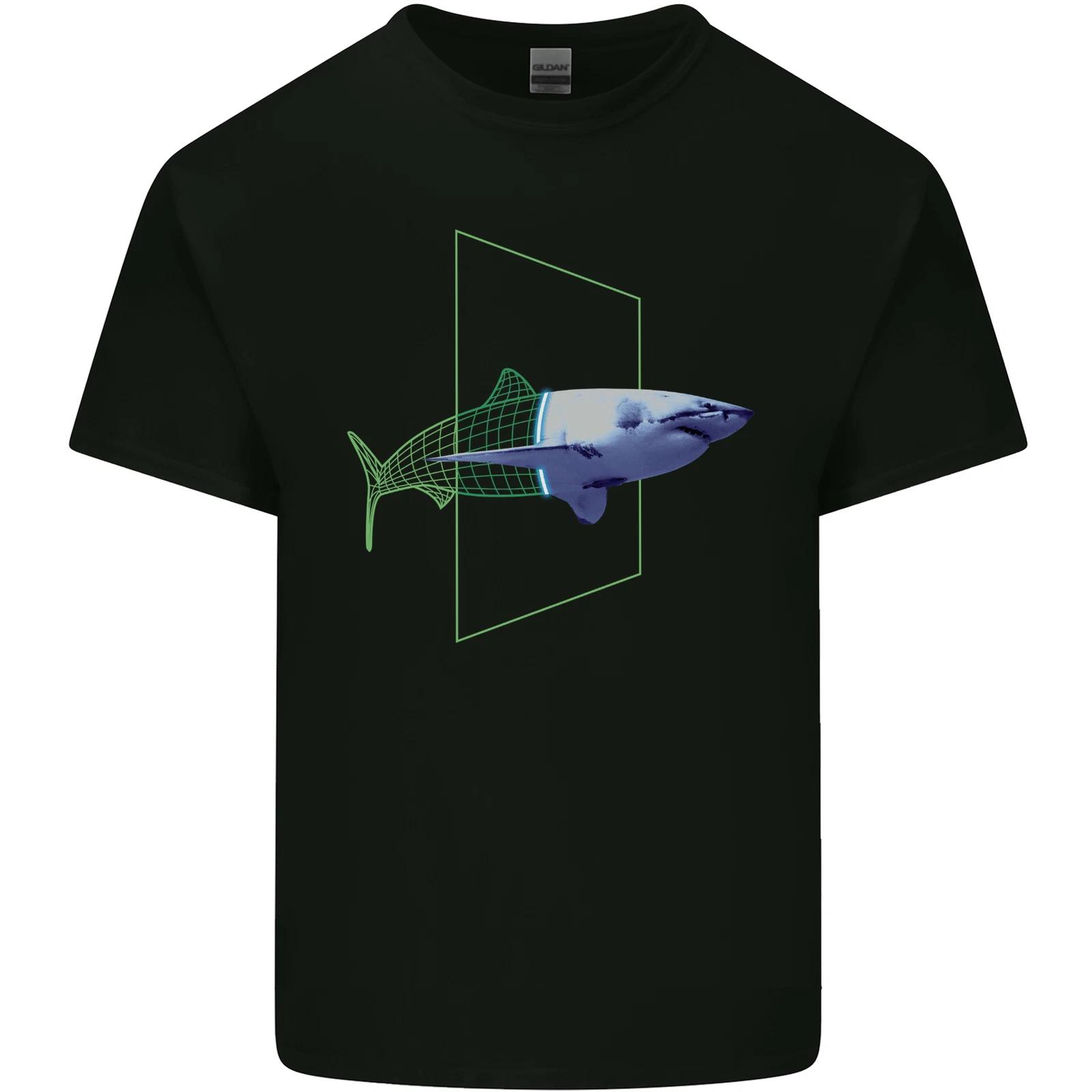 A SCI-FI Shark Kids T-Shirt Childrens 4XL