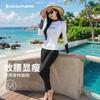 Womens Quick-Dry Dive Suit Set With Sun Protection Slim Fit Surfing Swimming Beach Activities