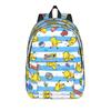 Cute Cartoon Monster  Classical Backpack Lightweight High School Work Pokemoned Daypack for Men Women Laptop Canvas Bags