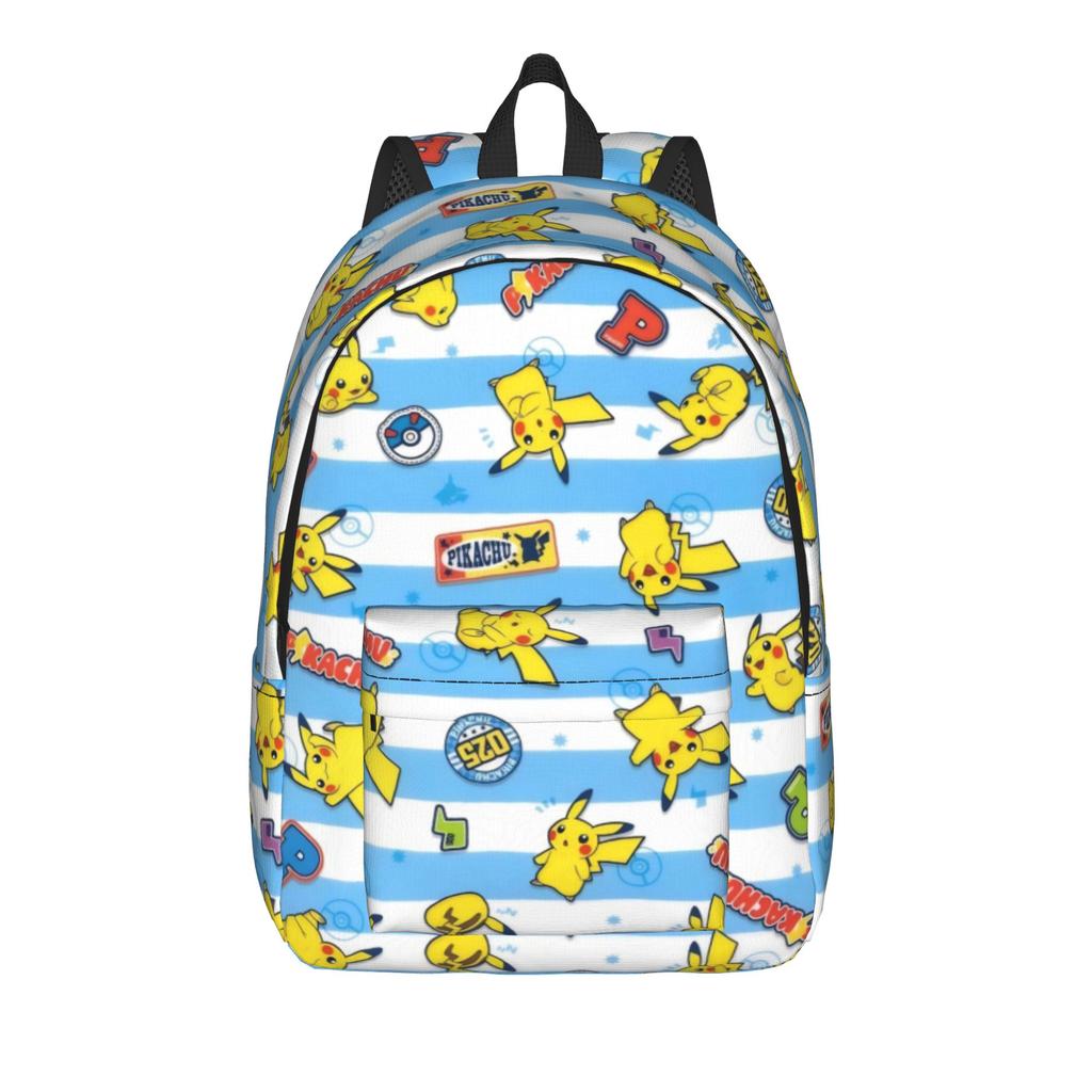Cute Cartoon Monster Classical Backpack Lightweight High School Work Pokemoned Daypack for Men Women Laptop Canvas Bags