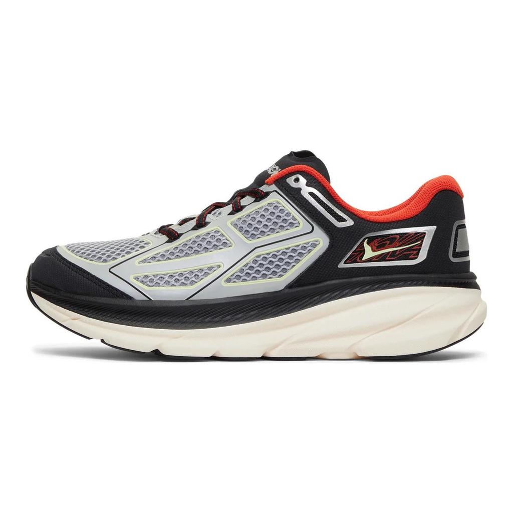 HOKA Clifton One9 Grigio Nero Habanero Sneakers Unisex 1155370-HBN