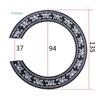 104mm 94mm Inch Size Hard PVC Guitar Circle Sound Hole Rosette Inlay