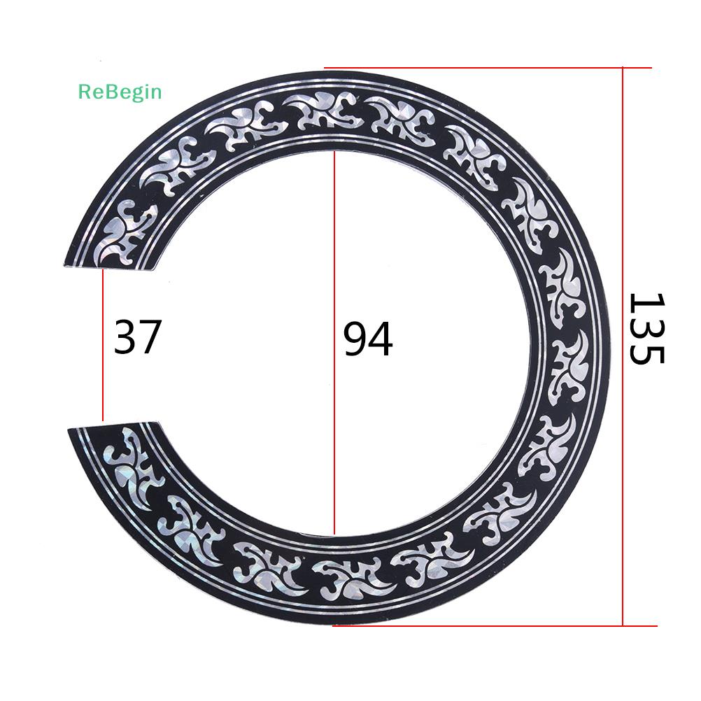104mm 94mm Inch Size Hard PVC Guitar Circle Sound Hole Rosette Inlay