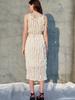 SORRY, TOO MUCH LOVE Ariana Natural Pleats Chiffon Dress_Ivory