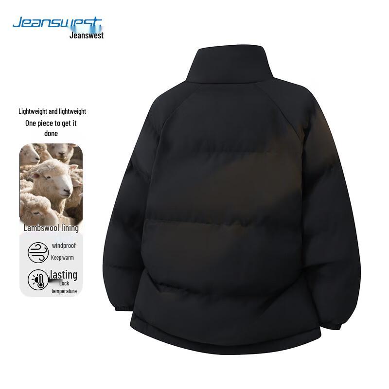 JEANSWEST Men's Winter Stand Collar Padded Jacket