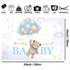 1pc Balloon Bear Background Blue Balloon Cute Bear Party Photography Background Photo Shoot Decorative Props Party Decor Suppli