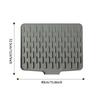 Silicone Draining Board Mat Drying Pad Slip Resistant Heat Machine Mat with Raised Edge Countertop Mats Dish for Kitchen Pot Cup
