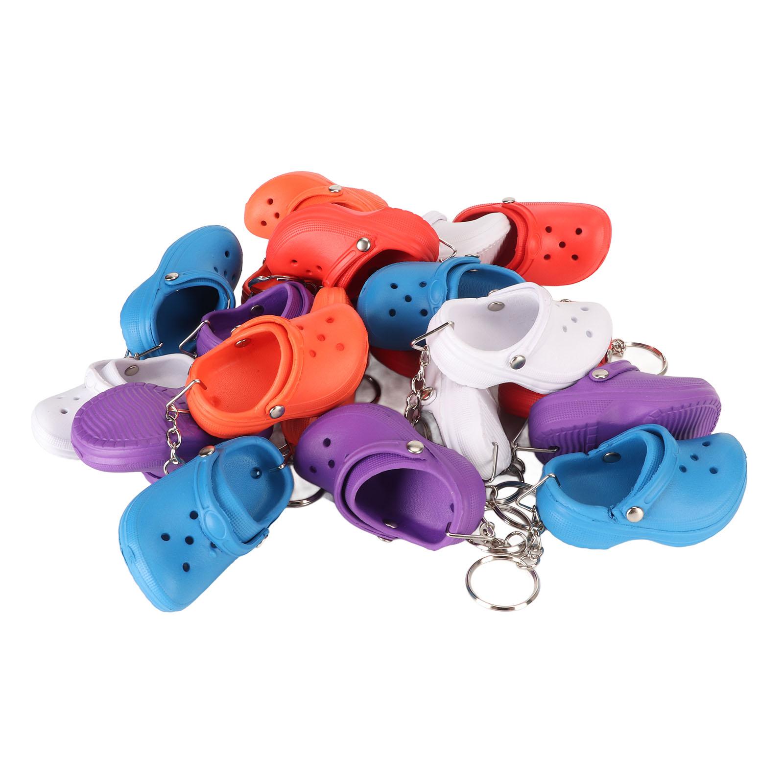 

20 шт. брелок-тапочка разных цветов мягкий гибкий силиконовый прочный брелок-туфля для сумки