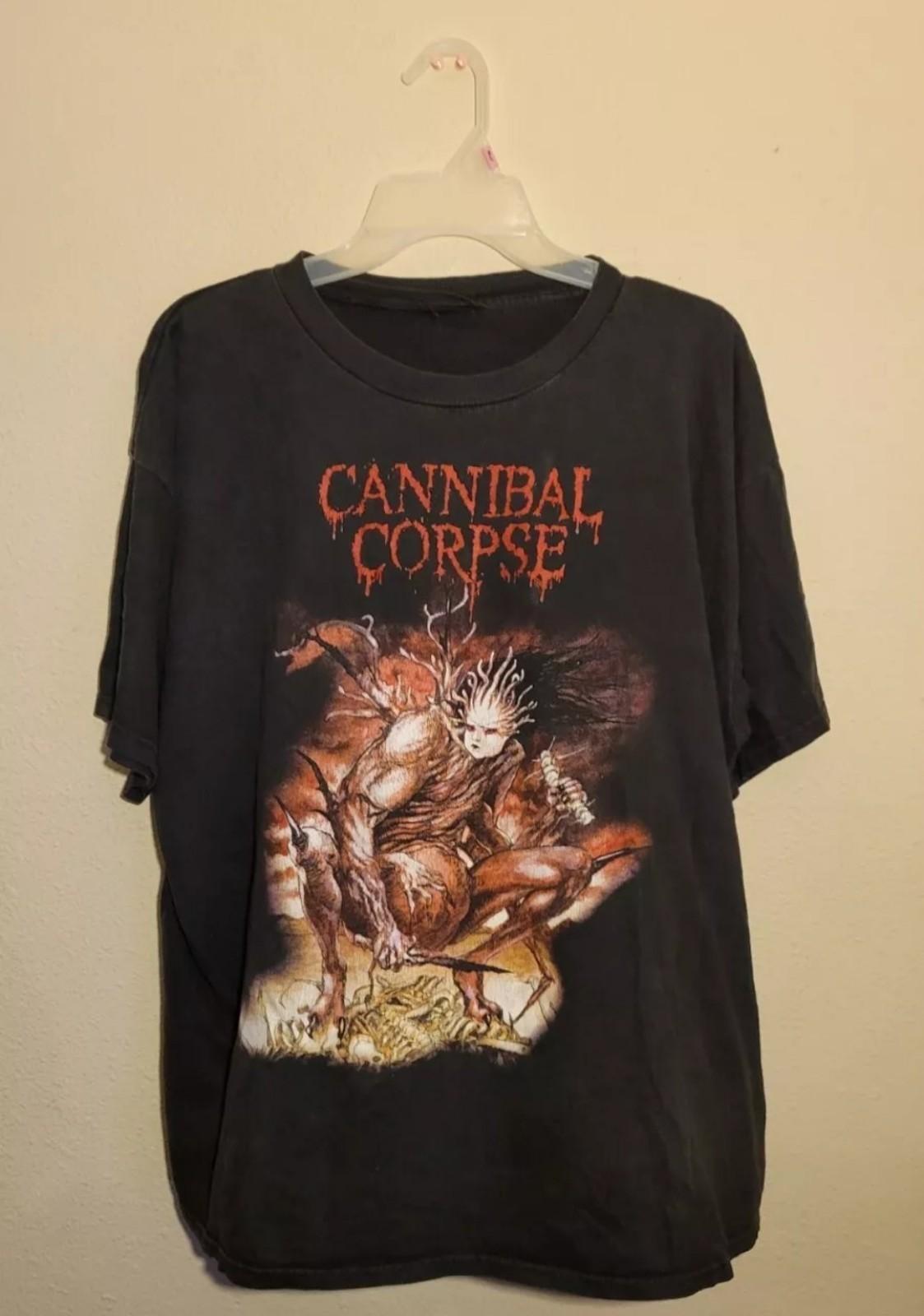 Cannibal Corpse vintage classic style unisex black shirt QT6110 Unisex T-Shirt M