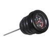 Astina Livello Olio Temperatura Nera Cromata per Moto Harley Softail Twin Cam Fat Boy Heritage Classic Slim 2000-2017