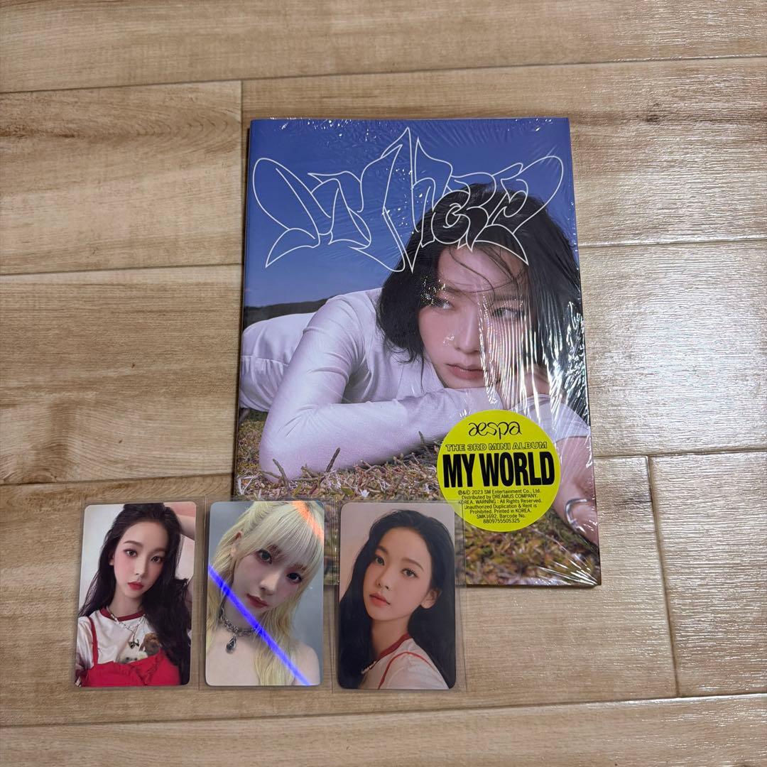 

[USED] aespa MY WORLD with 3 photo cards