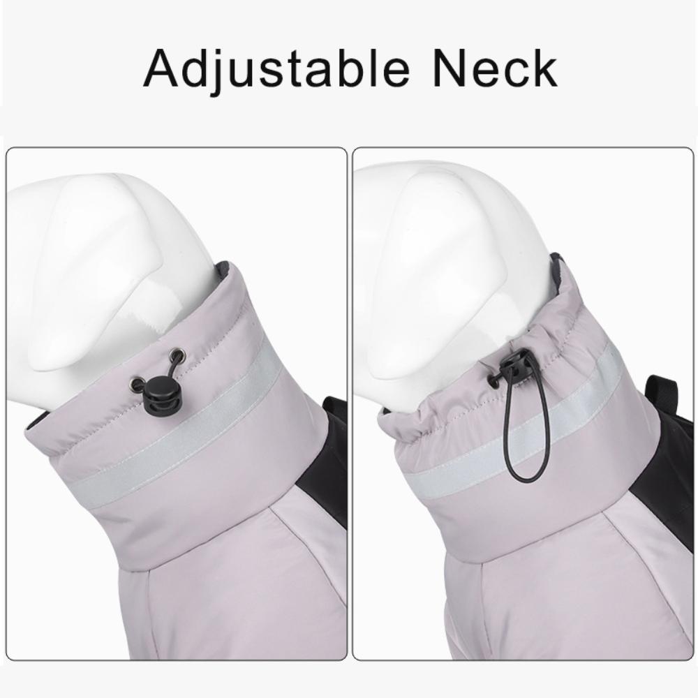 Winter Warme Jacke für große Hunde, Weste, wasserdicht, Mantel für große Hunde, Kleidung mit hohem Kragen, Haustierkleidung für große Hunde, Kostüm für französische Bulldogge