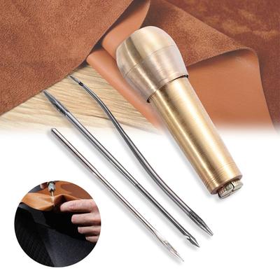 Sets Hand Stitcher Taper Canvas Leather Needle Tool Kit  Leather Craft Shoes Repair Tool Sewing Awl