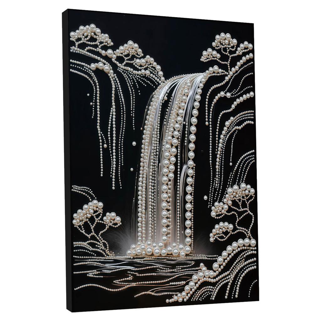 DIY Pearl Painting Kit for Adults/Beginners Gift Home Decor Pearl Gem Paintings Picture Arts Craft With Frame 30x40cm